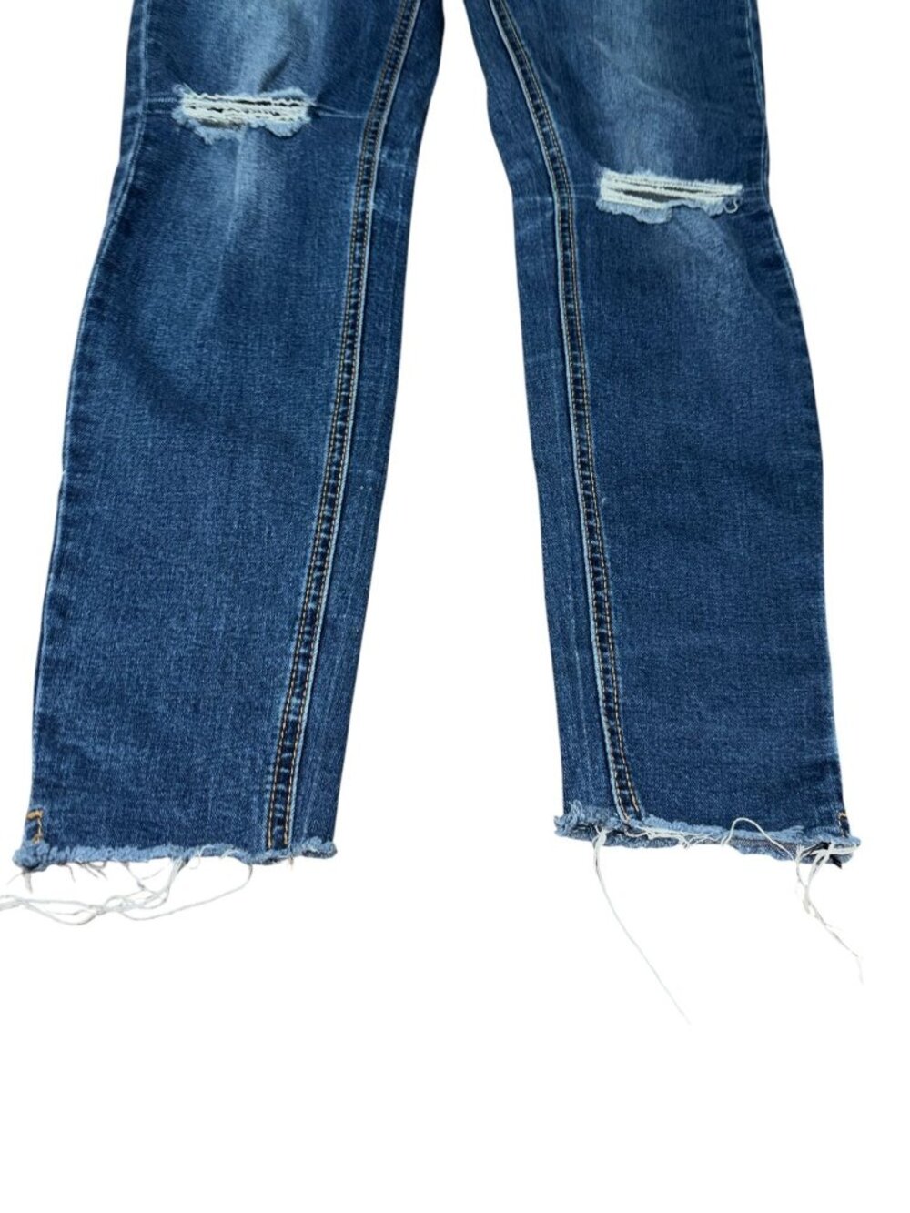 K's More Size 9 Raw Hem Knee Hole Jeans - Picture 2 of 12